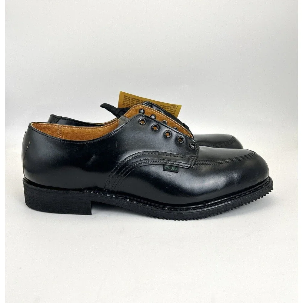 CAROLINA USPS Postman Model 32 VTG Mens Sz 8 Black Leather 120 Neoprene NOS
